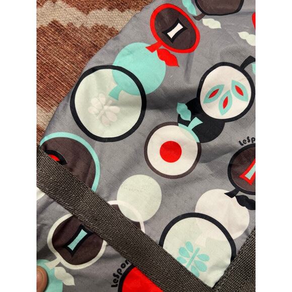 LeSportsSac Large Travel Tote Apple print Gray - Picture 7 of 7